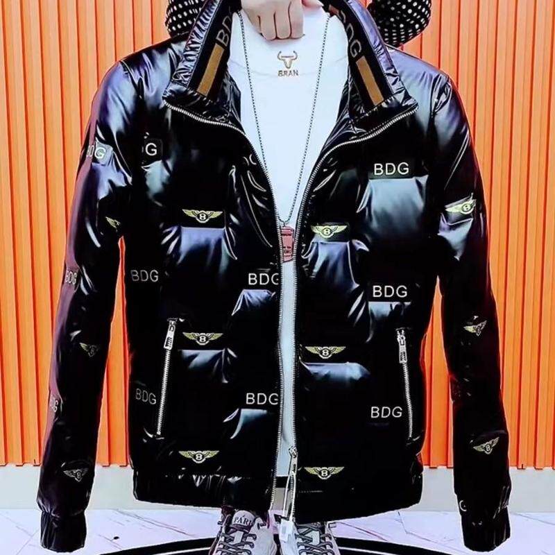 2024新款男士羽绒服男冬季外套防水时尚潮流修身短款外套免洗立领