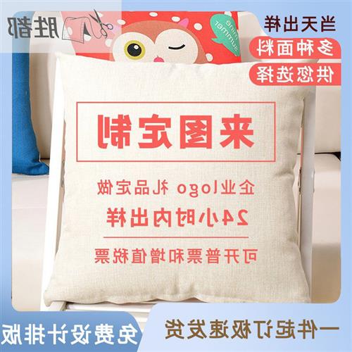 沙发抱枕定制抱枕被靠枕抱枕套靠垫枕头定制异形抱枕定制logo图片