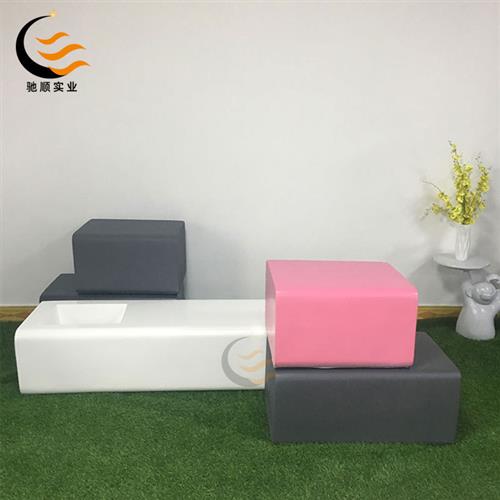 玻璃钢美陈座椅休闲椅圆弧形组合休息长条坐凳户外公园学校树池