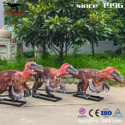 自贡仿真粘毛龙模型恐龙工厂主题公园的宠儿会动会叫的仿真恐龙.