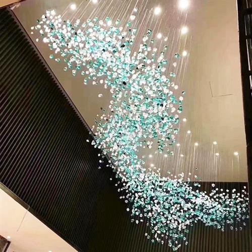 非标定制酒店大堂吊灯工程大型造型灯具个性创意售楼部沙盘客厅灯