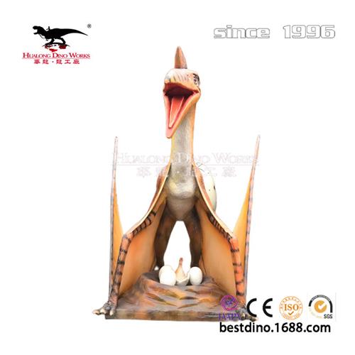 风神翼龙孵蛋恐龙制作工厂会动会叫翅膀煽动栩栩如生大型模型制作