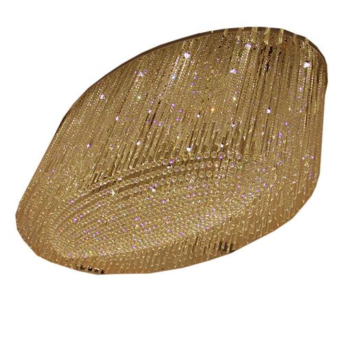 非标酒店大厅长方形水晶灯复式楼别墅会所售楼部灯沙盘装饰灯