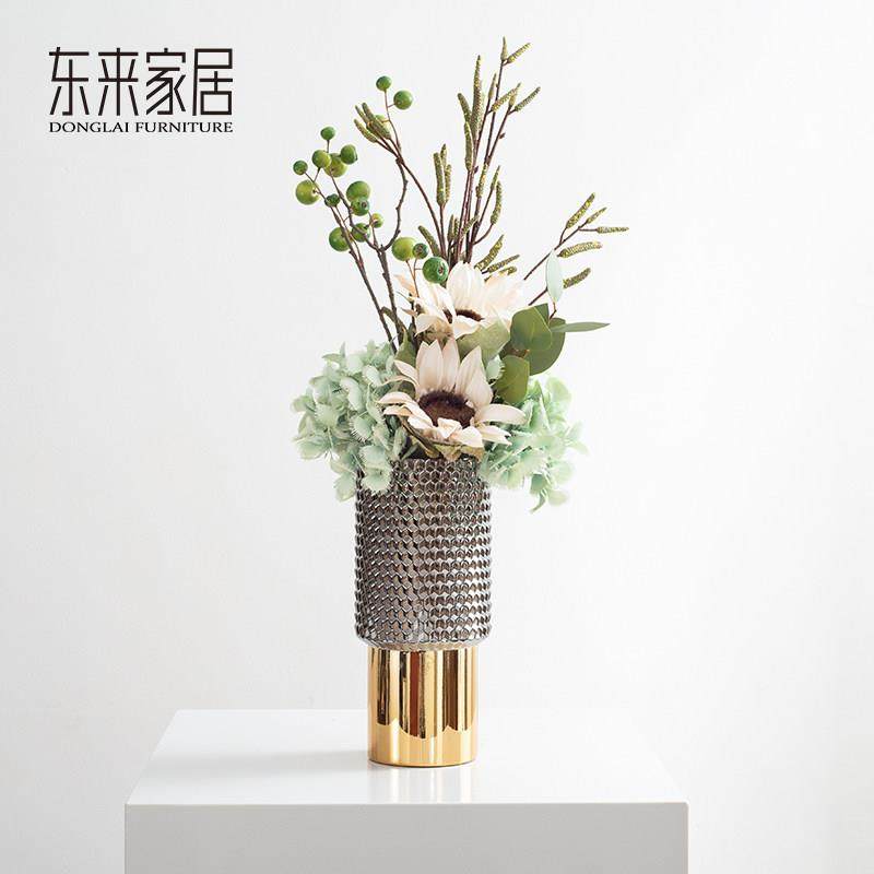 轻奢风仿真花假花摆设样板间餐桌面摆设花样板间玄关隔断装饰花艺,家居饰品,仿真花/假花,淘宝优惠券,粉丝福利购,淘宝优惠卷