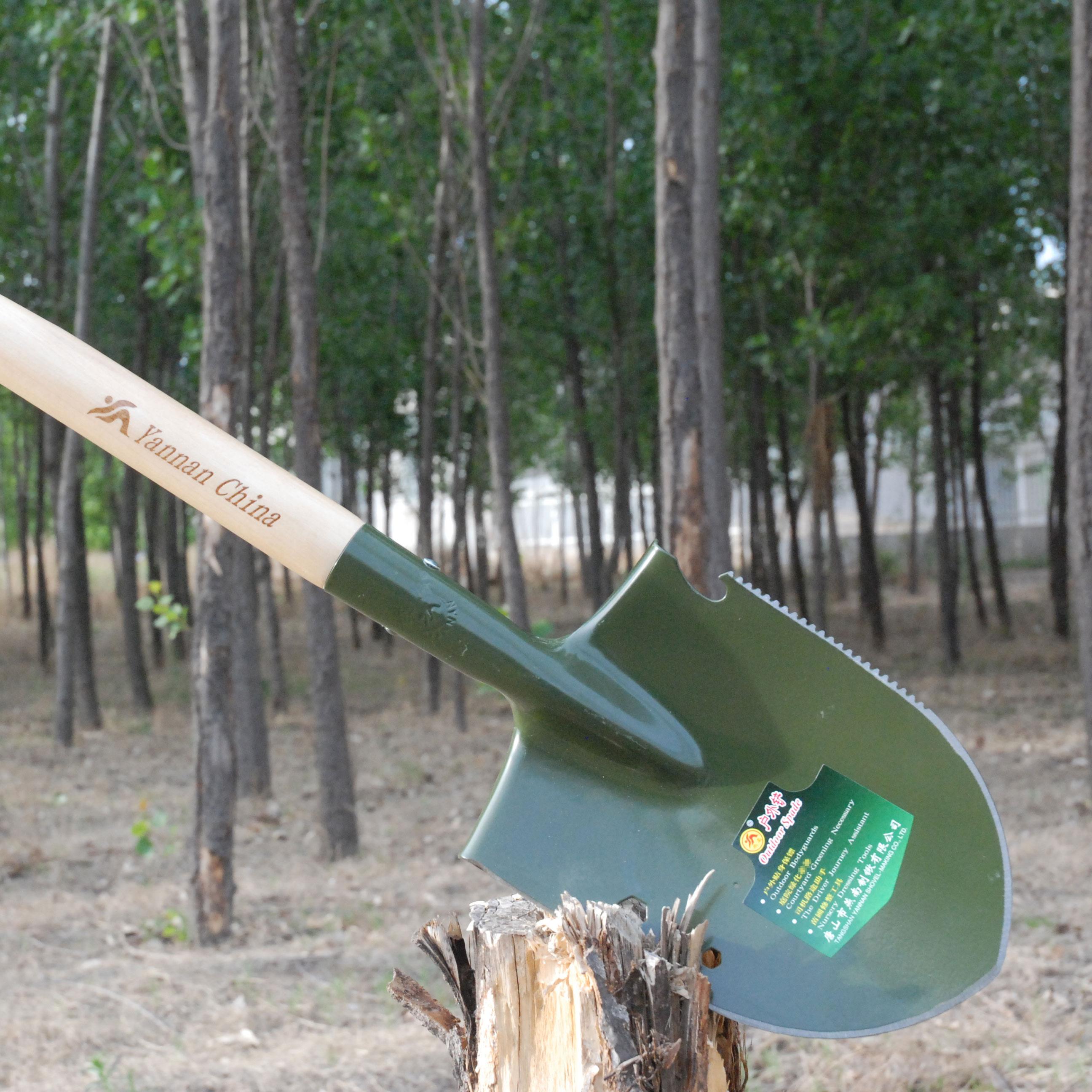 燕南工兵铲子高碳钢户外铲锰钢兵工铲园艺堆高机载多功能铲铁锹垂