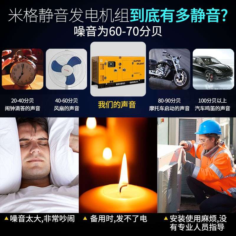 康明斯静音柴油发电机组30KW50/100/150/200/300/400/500千瓦380V