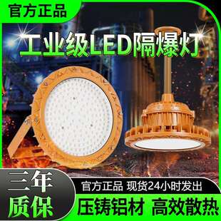 LED隔爆工矿灯 化工厂加油站隔爆灯三防圆形车间仓房照明灯具