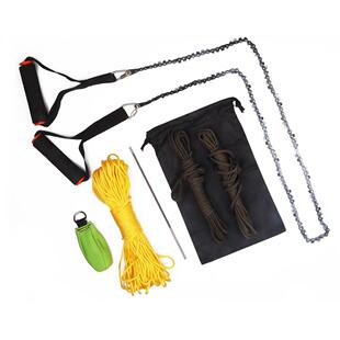 高树枝手拉链锯 48寸密齿防卡链条 野外园林伐木工具 高枝锯链