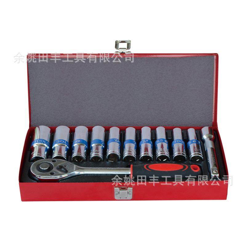 TF-7003 12件套长套筒组套 铁盒工具 修理工具,手表,配件,淘宝优惠券,粉丝福利购,淘宝优惠卷