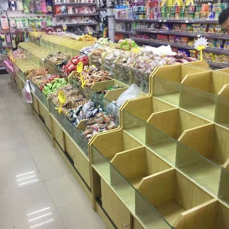 zsr超市货架展示架干果货架货柜五谷杂粮展示柜散粮柜散称柜米桶