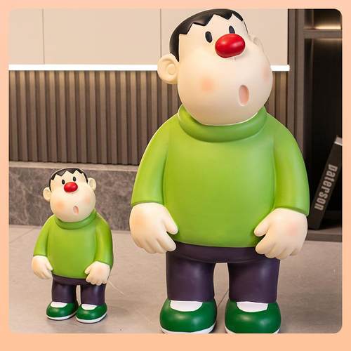 胖虎落地大摆件存钱罐客厅电视柜桌面摆件玄关酒柜装饰品潮玩摆件