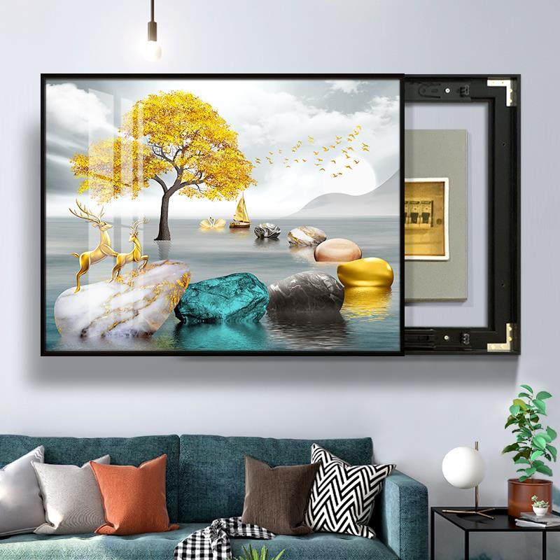 电表箱装饰画可推拉遮挡配电箱电闸开关现代简约客厅挂壁画免打孔,橡塑材料及制品,亚克力管/有机玻璃管,淘宝优惠券,粉丝福利购,淘宝优惠卷