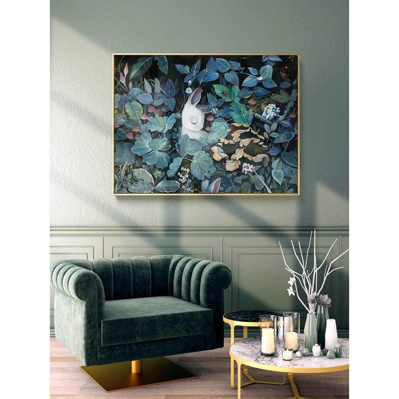 梦游仙境北欧轻奢装饰画森系小清新客厅沙发背景壁画卧室床头挂画,橡塑材料及制品,亚克力管/有机玻璃管,淘宝优惠券,粉丝福利购,淘宝优惠卷