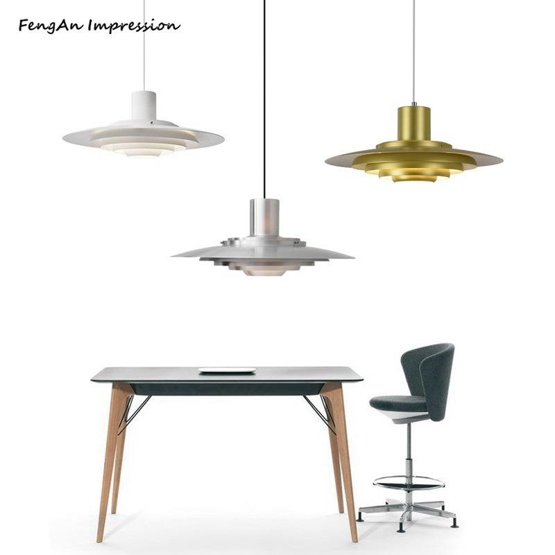 丹麦ph5飞碟餐厅吊灯北欧简约多层铝材艺术酒吧画室酒店创意灯饰