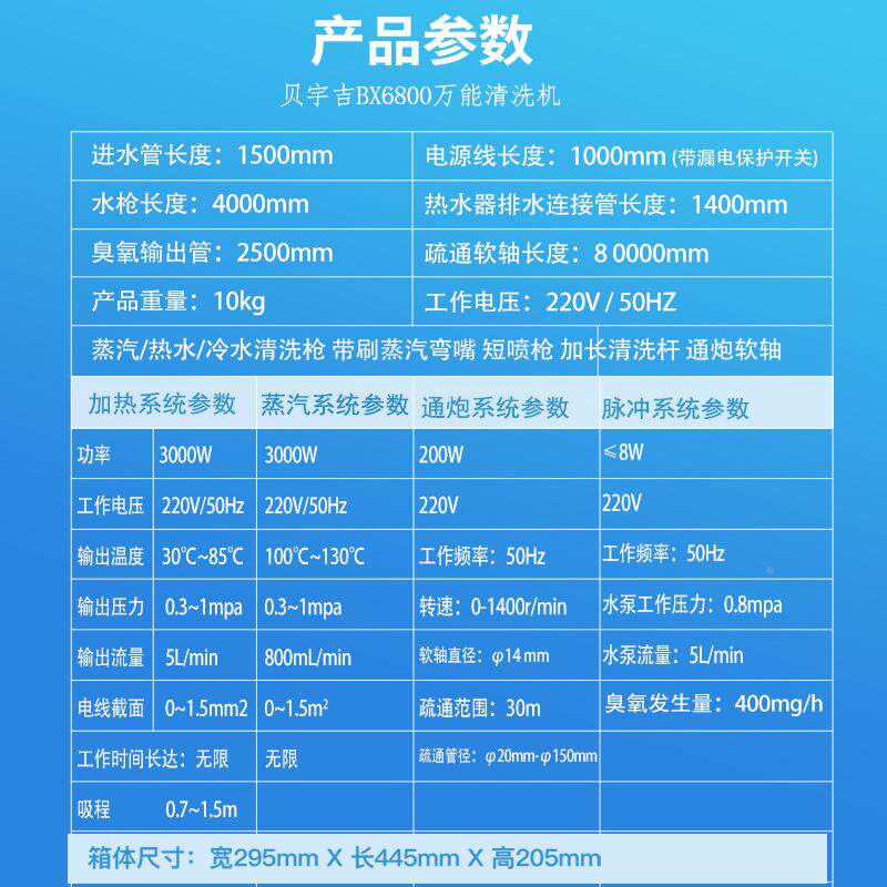 管锅炉管道疏通机专用业道管道782通用工业清理工机中央空调清洗