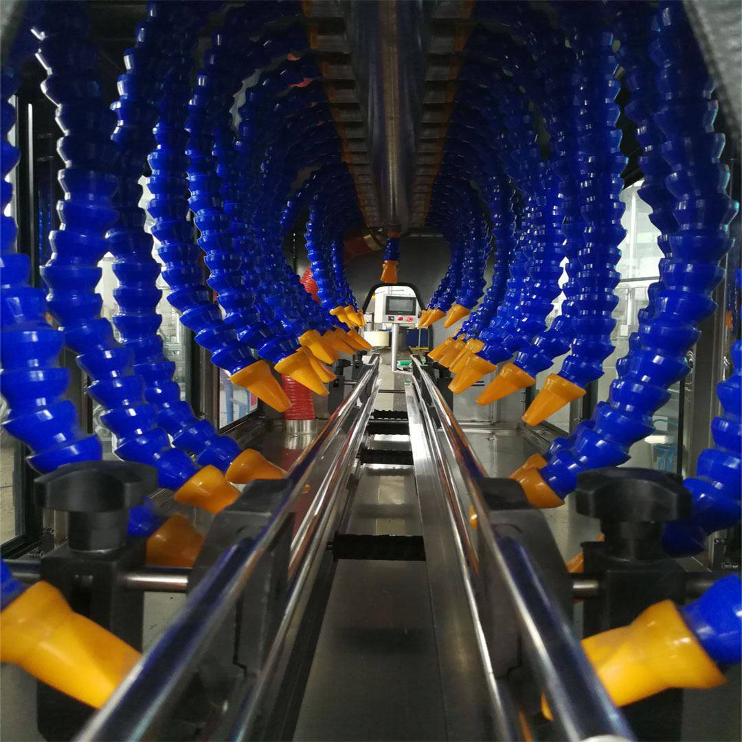 全自动蜘蛛手式吹干机 酒厂用酒瓶烘干机 贴标前水份烘干机