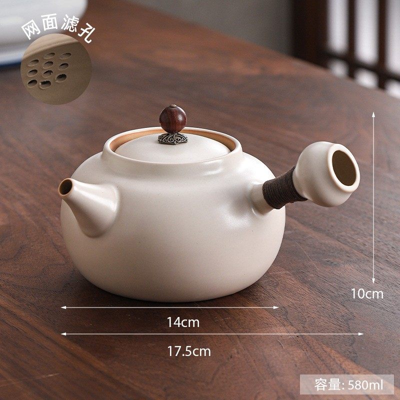 中式大号苏打釉煮茶壶侧把壶陶泥炭炉电陶炉功夫茶具家用烧水壶,餐饮具,煮茶炉,淘宝优惠券,粉丝福利购,淘宝优惠卷