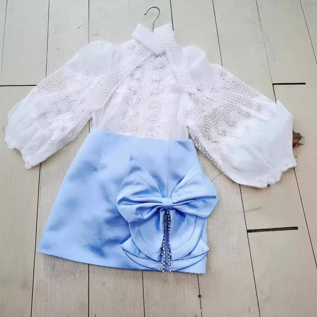 十三行2024夏季新款半裙夸张蝴蝶结开衩水晶装饰短裙厂家一件代发,女鞋,一字带凉鞋,淘宝优惠券,粉丝福利购,淘宝优惠卷