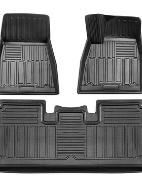 TPE脚垫适用于特斯拉MODEL S右舵 右驾橡胶TPE专用脚垫3D立体脚垫