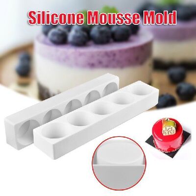 极速5 Cells Roiund-Shape Cake Moulds Silicone Mold Mousse Ic
