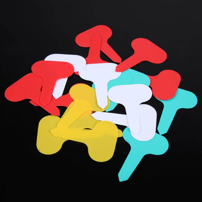 极速100Pcs Ttype Garden Nuwrsery Label Plastic Plant Tags Ma