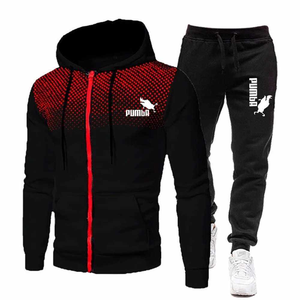 极速New Wienter Mens Clothing Men Sets Printing Hoodie Set