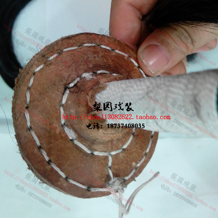 新品超值优d惠 戏曲戏剧用品京剧越剧服装道具仿真发 胶丝甩发 占