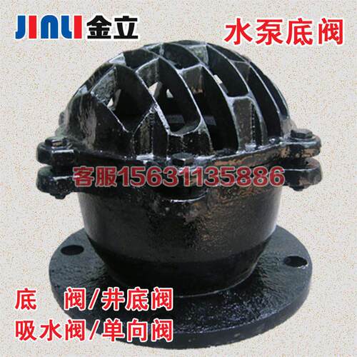 新品H42X-f10法兰底阀止回阀 抽水泵吸水底阀DN50 65 80 100 150