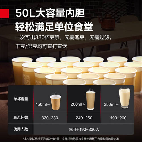 新品德玛仕(DEMASHI)豆浆机商F用大型大容量全自动打磨浆机浆渣