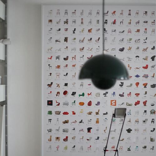 极速vitra设计师博物馆经w典名椅收藏海报摆画北欧艺术落地大幅装