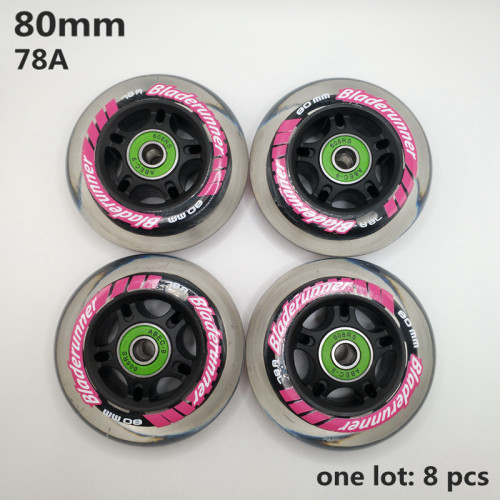 新品Fraee shipping 80mm roller wheel skate wheel inline skat