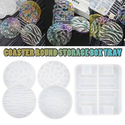 极速DIY Sdilicone Coaster Mat Mould Cup Coaster Holder Rack
