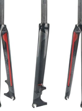 极速Road Bike Front Fork Full CarbonG Fiber Straight Tube Sh