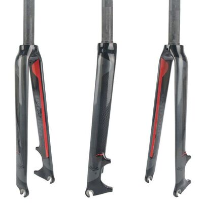极速Road Bike Front Fork Full CarbonG Fiber Straight Tube Sh