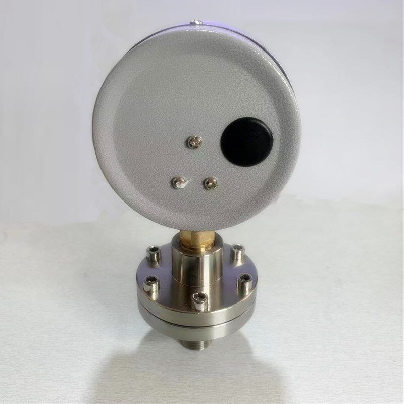 极速。新大华Y100 YN100BF隔膜压力表不锈钢螺纹U式耐震隔膜耐腐