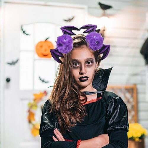 极速Bat Headband For Wromen Cute Scary Devil Bat Wings Headb