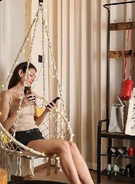 极速Nordic Style Round Tassel Swing Chair, SuitXable for