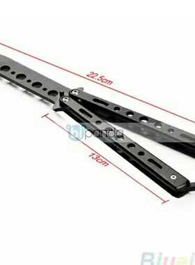 新品Black Metal Practice Butterfly Trainer TrainiUng Knife D