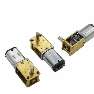 N20减速电机智能机器人电子锁微型直流马达涡轮蜗杆小马达3V6V12V