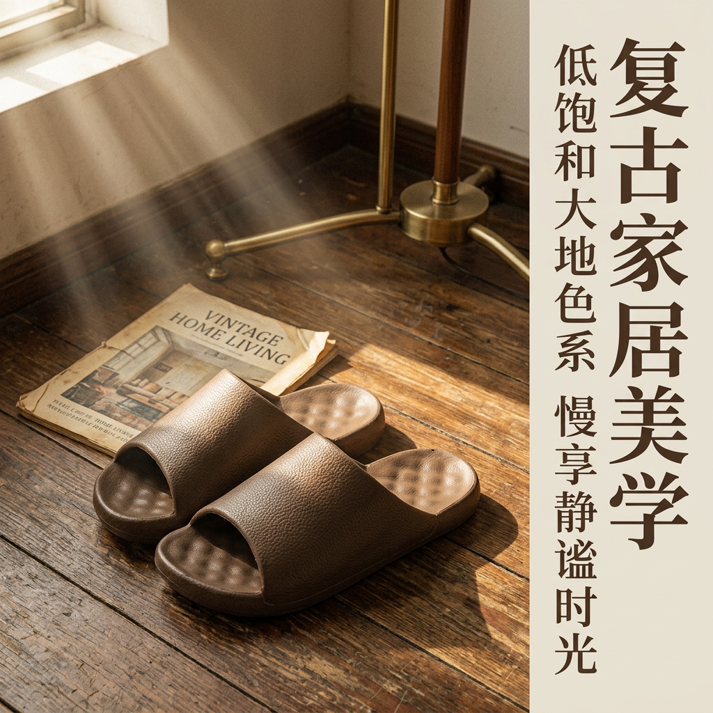 【足弓支撑】凤竹皮纹居家软底防滑防臭情侣居家浴室轻便交叉拖鞋