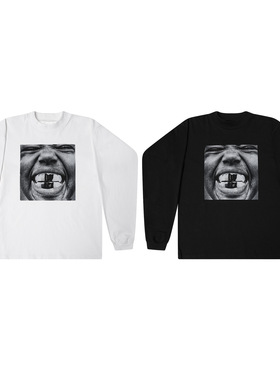 YZY KANYE侃爷bully专辑封面周边长袖美式宽松圆领情侣T恤打底衫