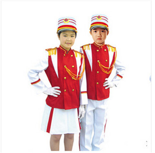 少儿升旗手服装儿童仪仗队服管乐队服少先队鼓手服鼓号队服装新款