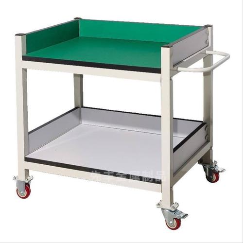 防静电双层小推车物料架周转车多功能工具车分拣移动手推车工作台
