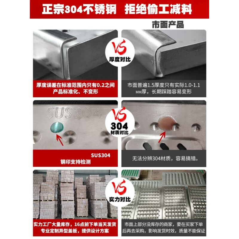 防滑酒店洗手池雨水篦子厨房饭地C沟盖板不锈钢快速排水装饰盖定