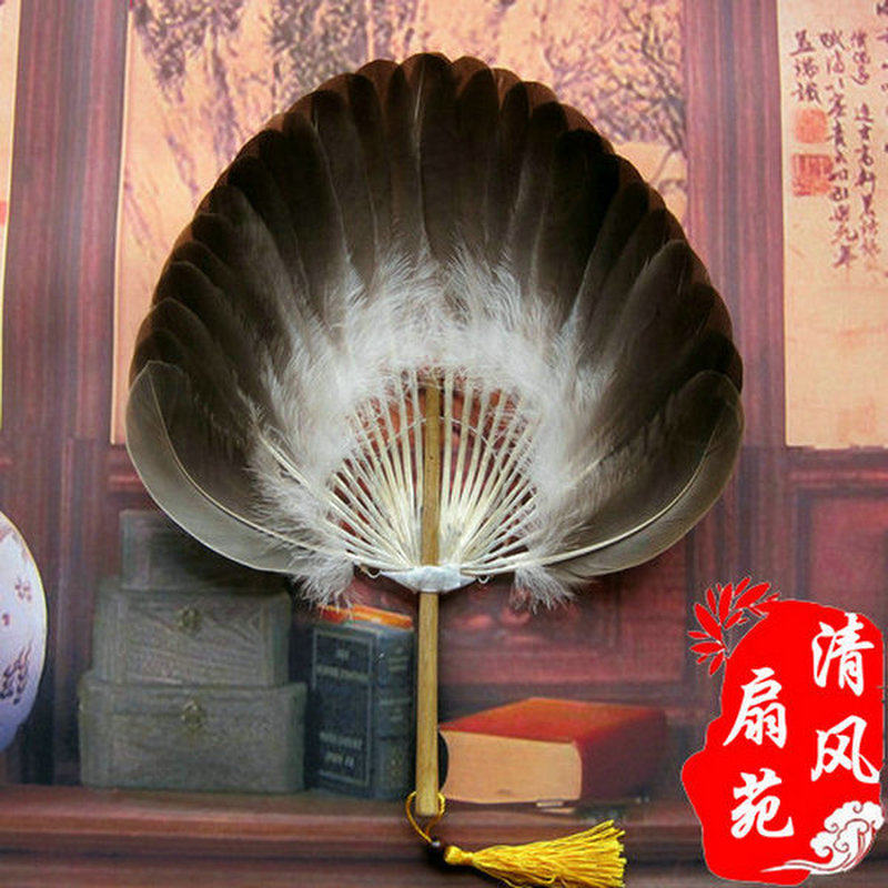 南京特产/夏季宝宝孕妇产妇老人用纯手工工艺羽毛扇子鹅毛扇子