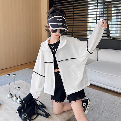 法国Uamtor女童防晒衣夏季薄款儿童2026新款透气冰丝大童女孩外套