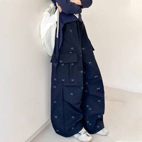 法国Uamtor女童工装裤夏2026新款儿童超好看韩系裤子女大童阔腿裤