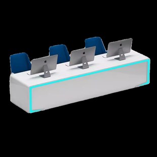 新定制科技感指挥中心调度v监控中心操作台弧形中控室办公桌工作