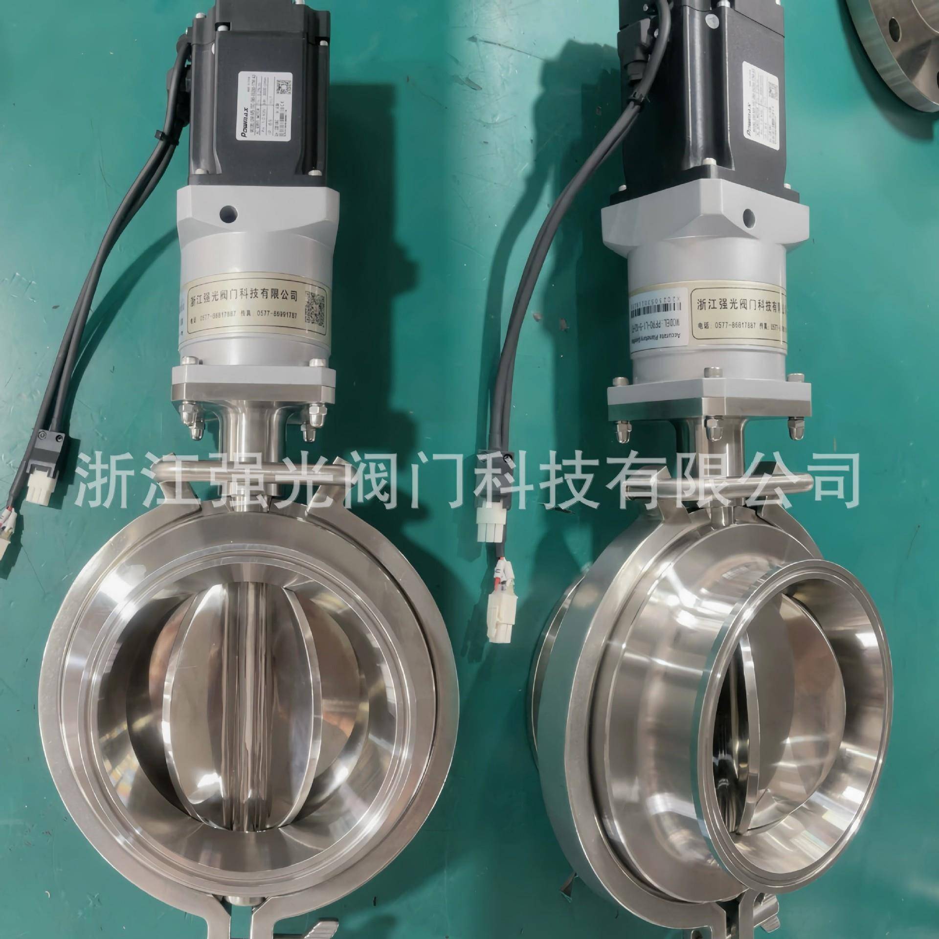 伺服电机驱动卫生级食品级不锈钢快装卡盘法兰电动旋转关风机