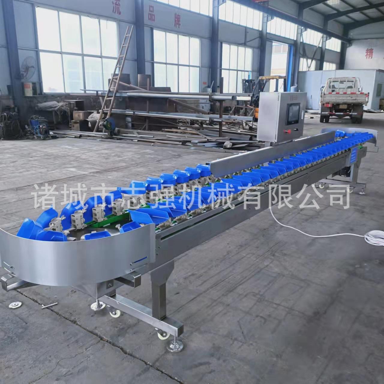 海鲜自动挑选分拣重量克数设备 多级称重 鸡蛋黄花鲅鱼食品分选机